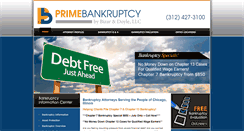 Desktop Screenshot of primebankruptcy.com
