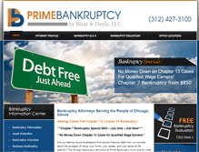 Tablet Screenshot of primebankruptcy.com